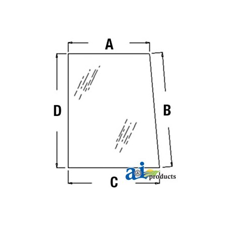 A & I Products Glass, Rear - Sliding 41.5" x34" x2" A-AR87997